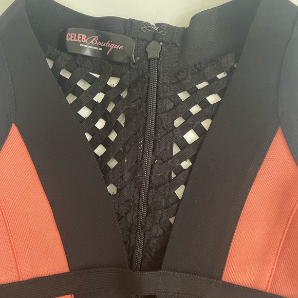 Used Celeb Boutique Beautiful Midi Dress 👗  Vestido 👗 Size XS. Sexiest dress - Picture 8 of 10